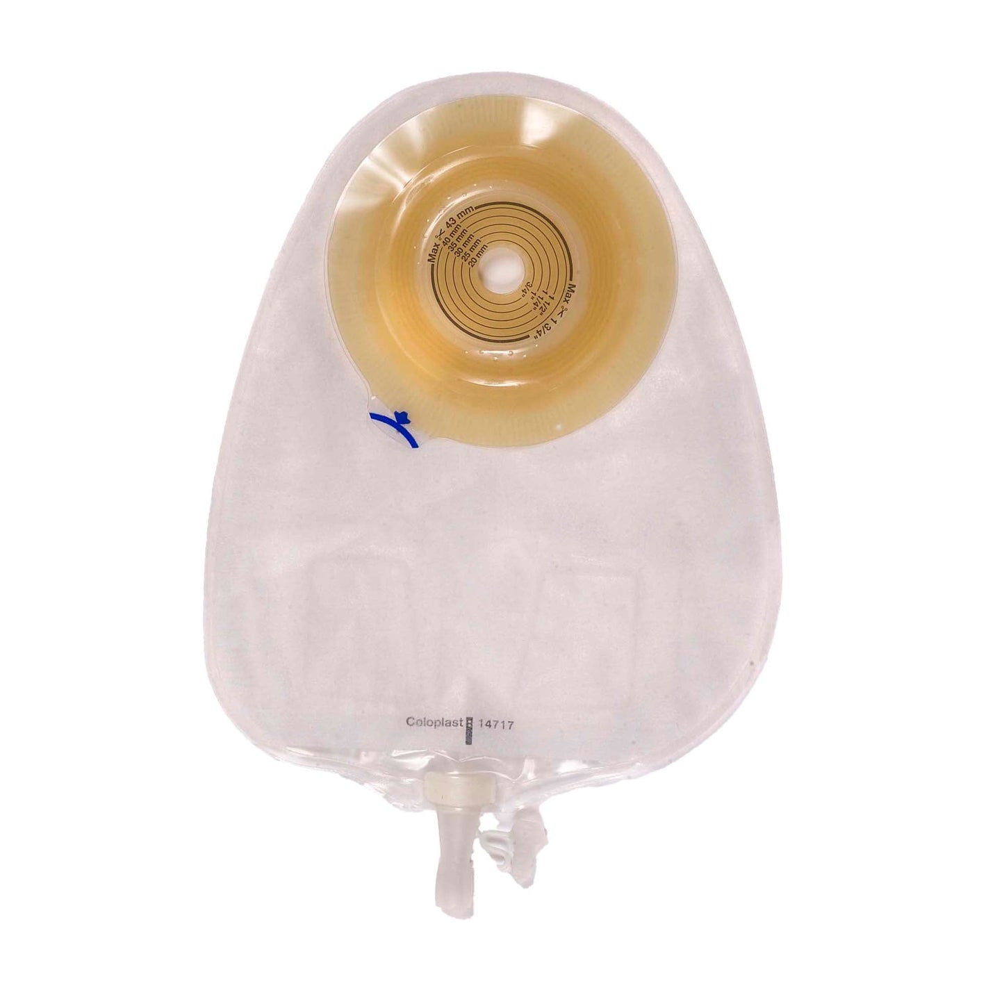 Assura® Convex Light One-Piece Transparent Urostomy Pouch, Stomas