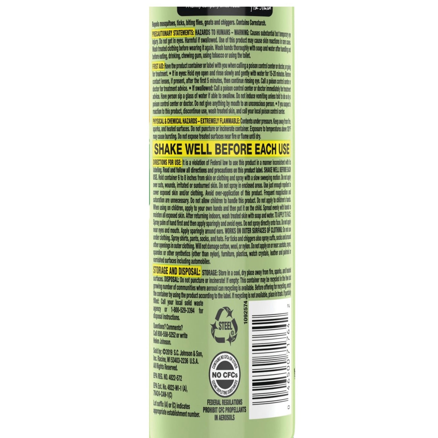 Off!® Deep Woods® Dry DEET Insect Repellent, spray can