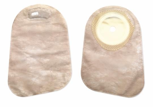 Premier™ One-Piece Closed End Beige Ostomy Pouch, Cut to fit 75 x Oval
