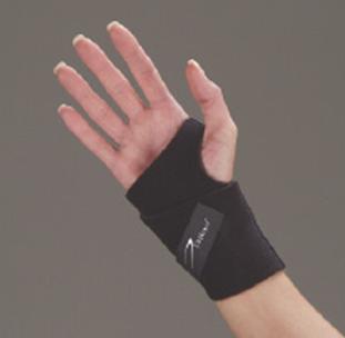 Ambidextrous Wristlet Wrist Support Wraparound Neoprene Left or Right Hand Black