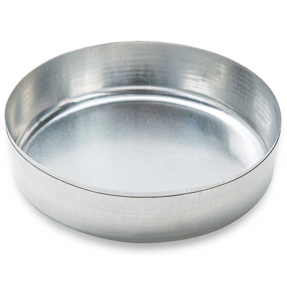 Aluminum Weighing Dishes, 72mm 70mL Smooth Wall Without Tab — 2.0g, 500/Case | Globe Scientific