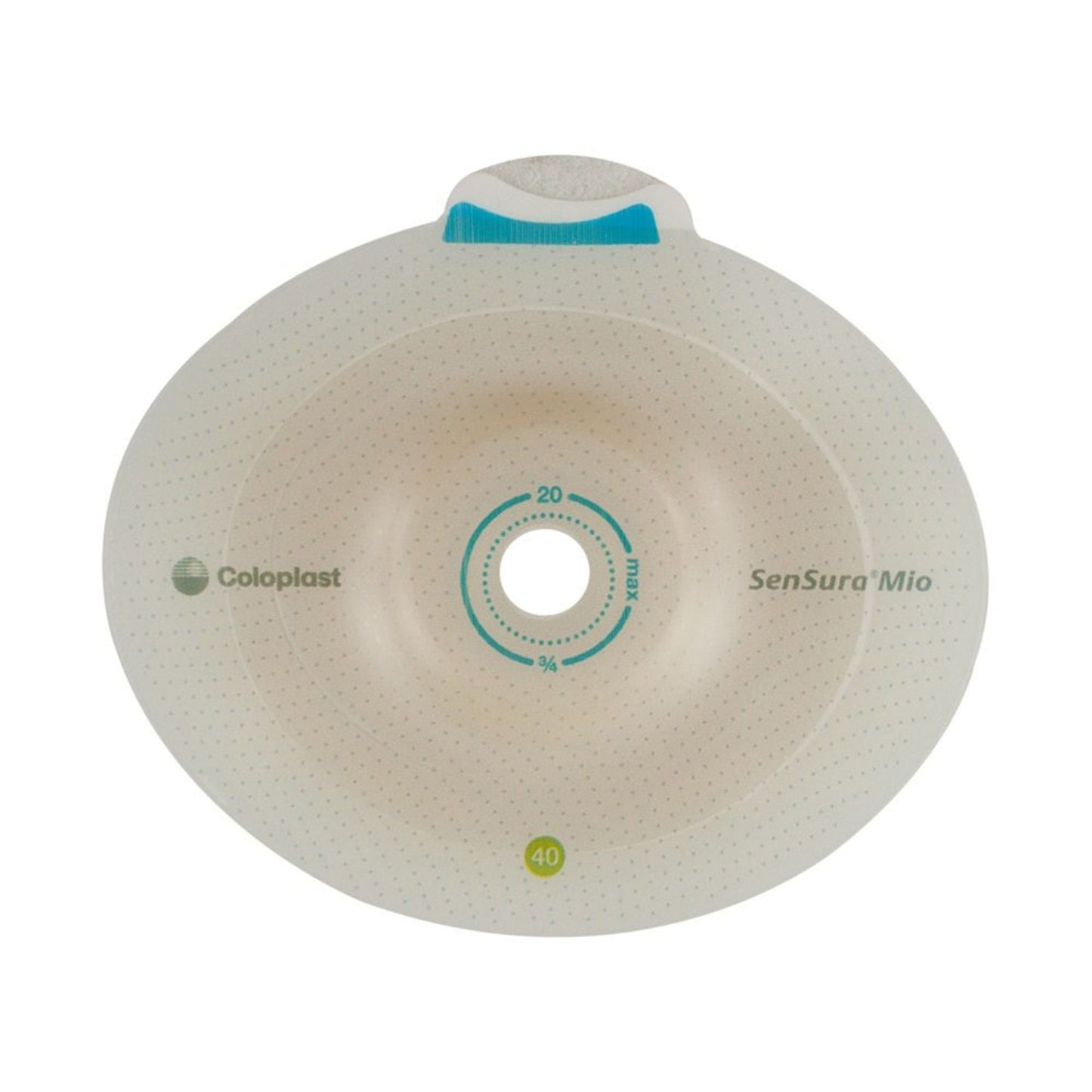 SenSura® Mio Convex Light Click Ostomy Barrier, Stoma Opening, Red Match
