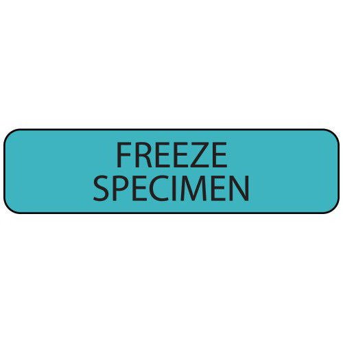 MedVision Pre-Printed Label Laboratory Use Blue Paper FREEZE SPECIMEN Black Temperature Control