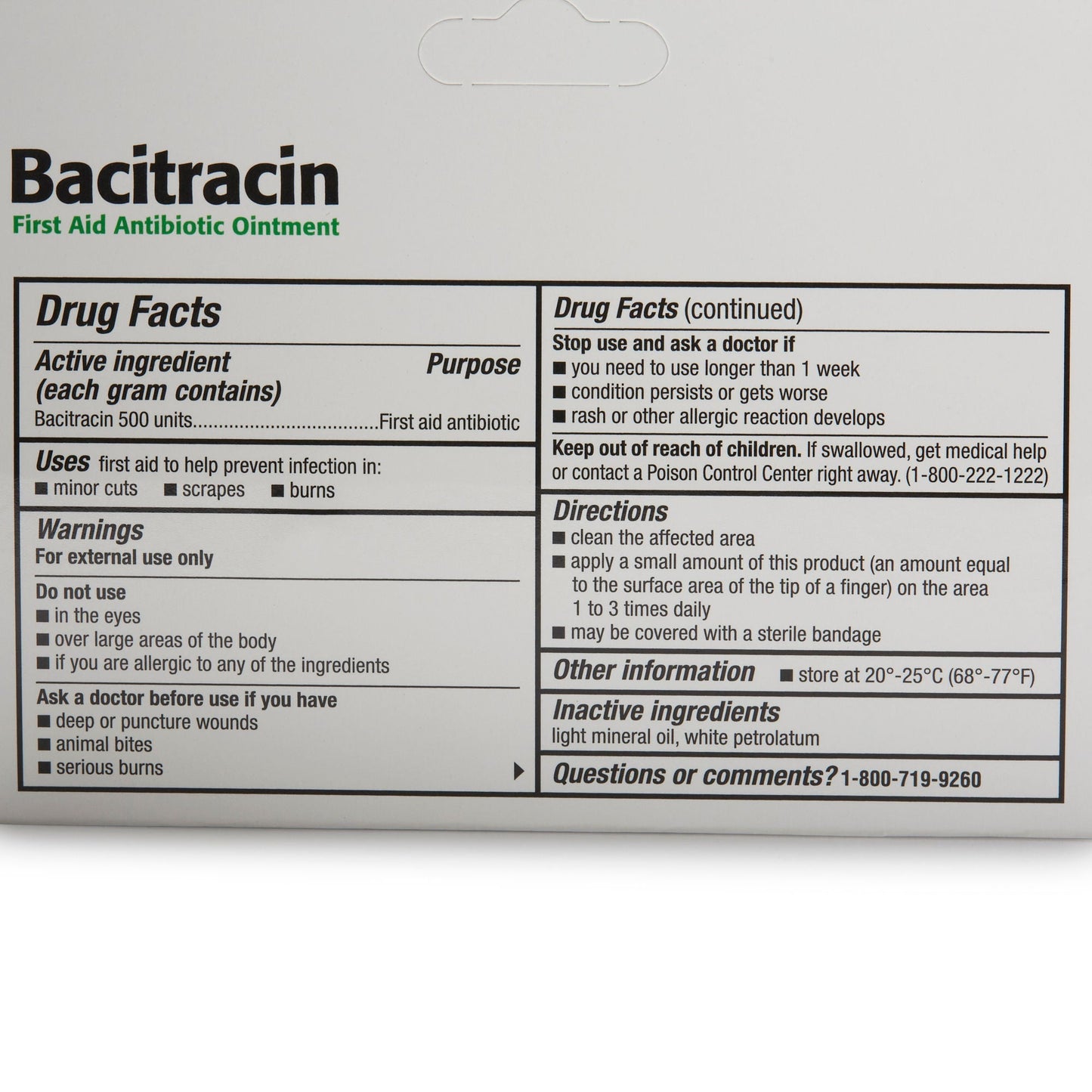 Bacitracin First Aid Antibiotic Ointment, tube