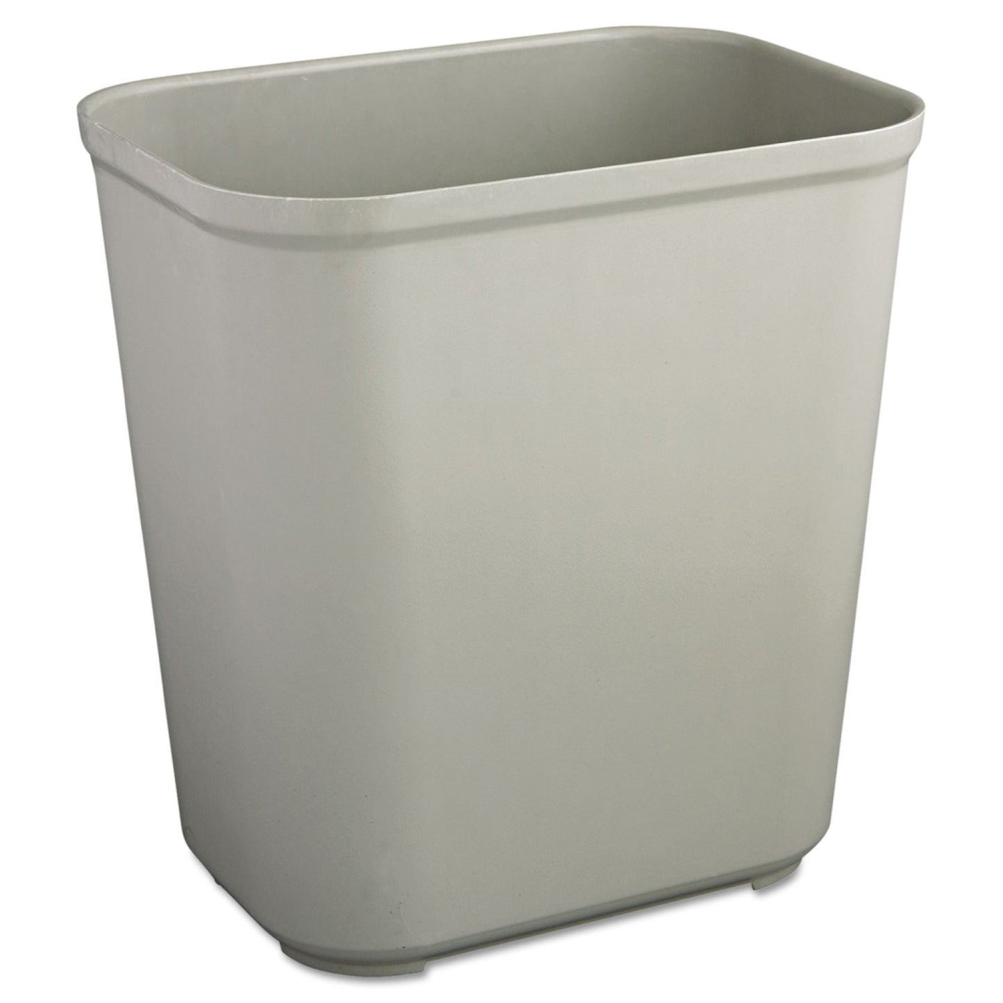Rubbermaid Fire-Resistant Trash Can / 7 gal. Gray Fiberglass Rectangular