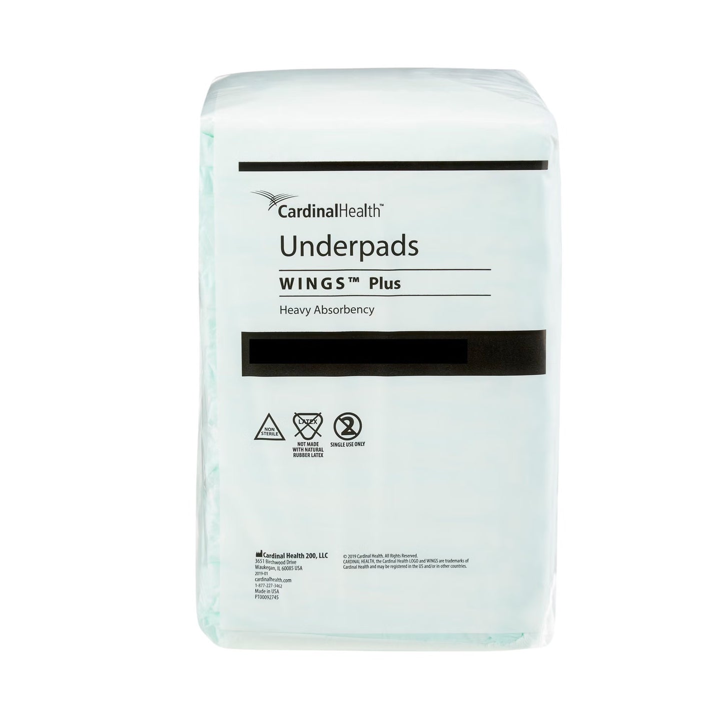 Wings Plus Underpads, Disposable, Heavy Absorbency, Beige