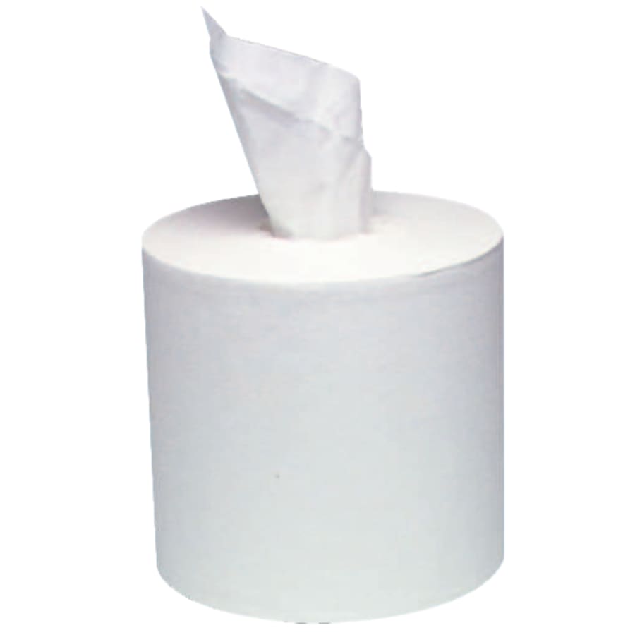Windsoft Center Flow Towel, White, 7.95 in W x 13.5 in L per Sheet, Roll, 2 Ply (WIN1420B)