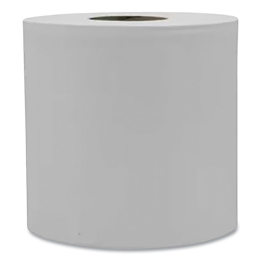 Victoria Bay Roll Paper Towel, 2-Ply, Virgin Paper, Embossed, White, 450 ft L, 600 Sheets/Roll, Centerpull (VBCP2609)