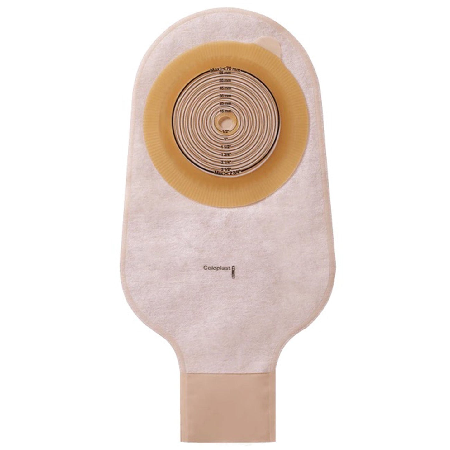 Assura® Original One-Piece Opaque Ostomy Pouch, Cut to Fit Stomas