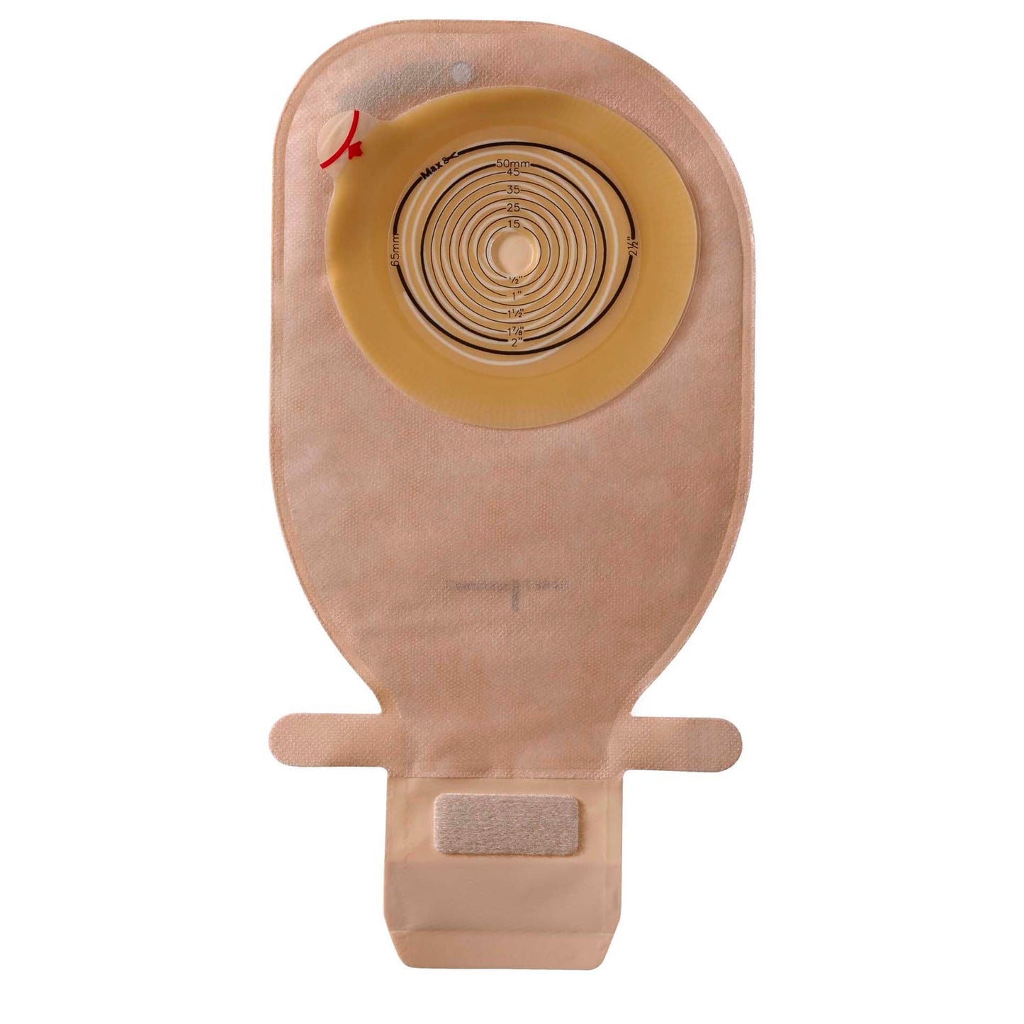 Assura® Original One-Piece Opaque Colostomy Pouch, Cut to Fit Stomas