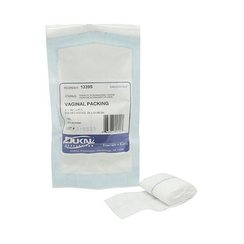 Dukal Sterile Non-Impregnated Cotton Vaginal Packing