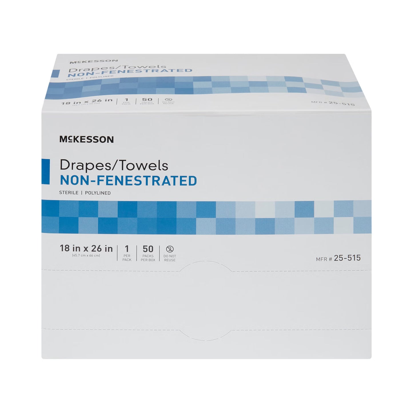 McKesson Sterile Poly Lined Towel Drape