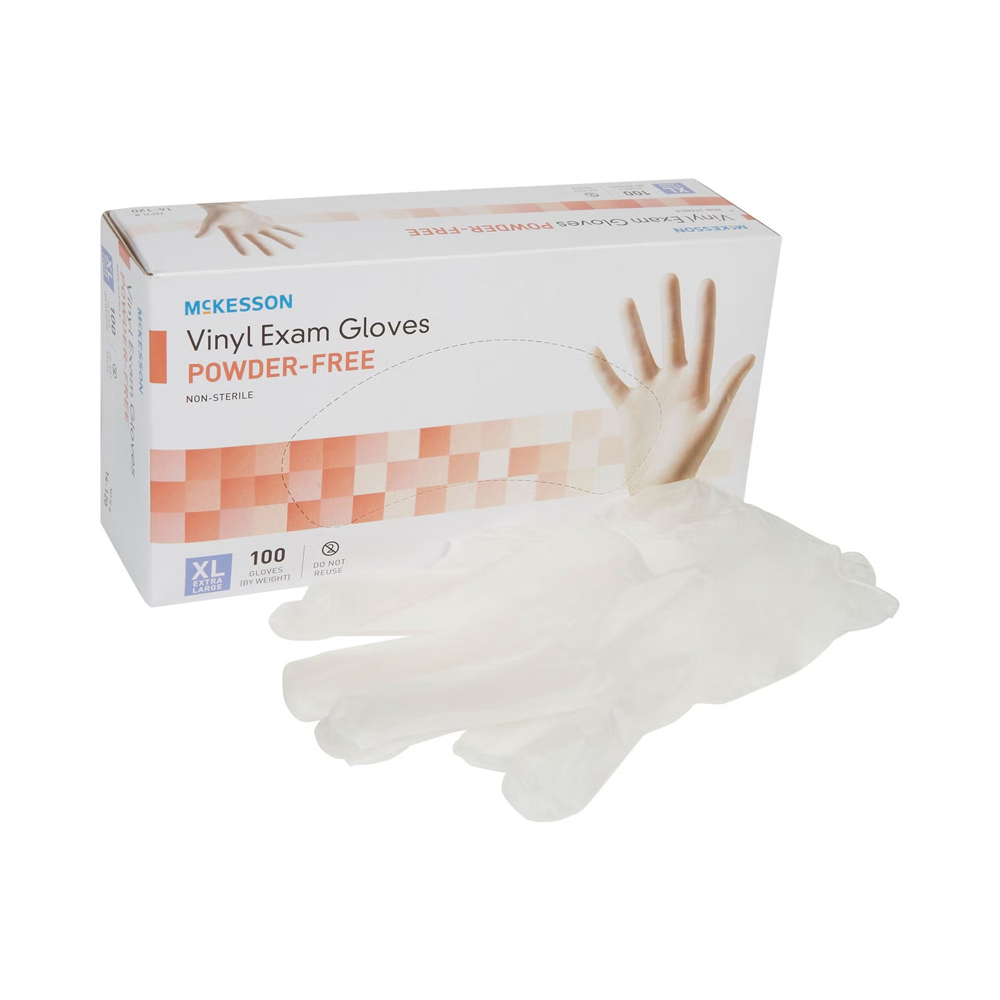 McKesson Vinyl Exam Gloves, Clear