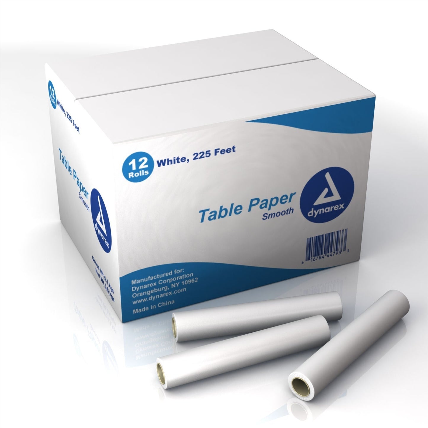 dynarex Smooth Table Paper, White
