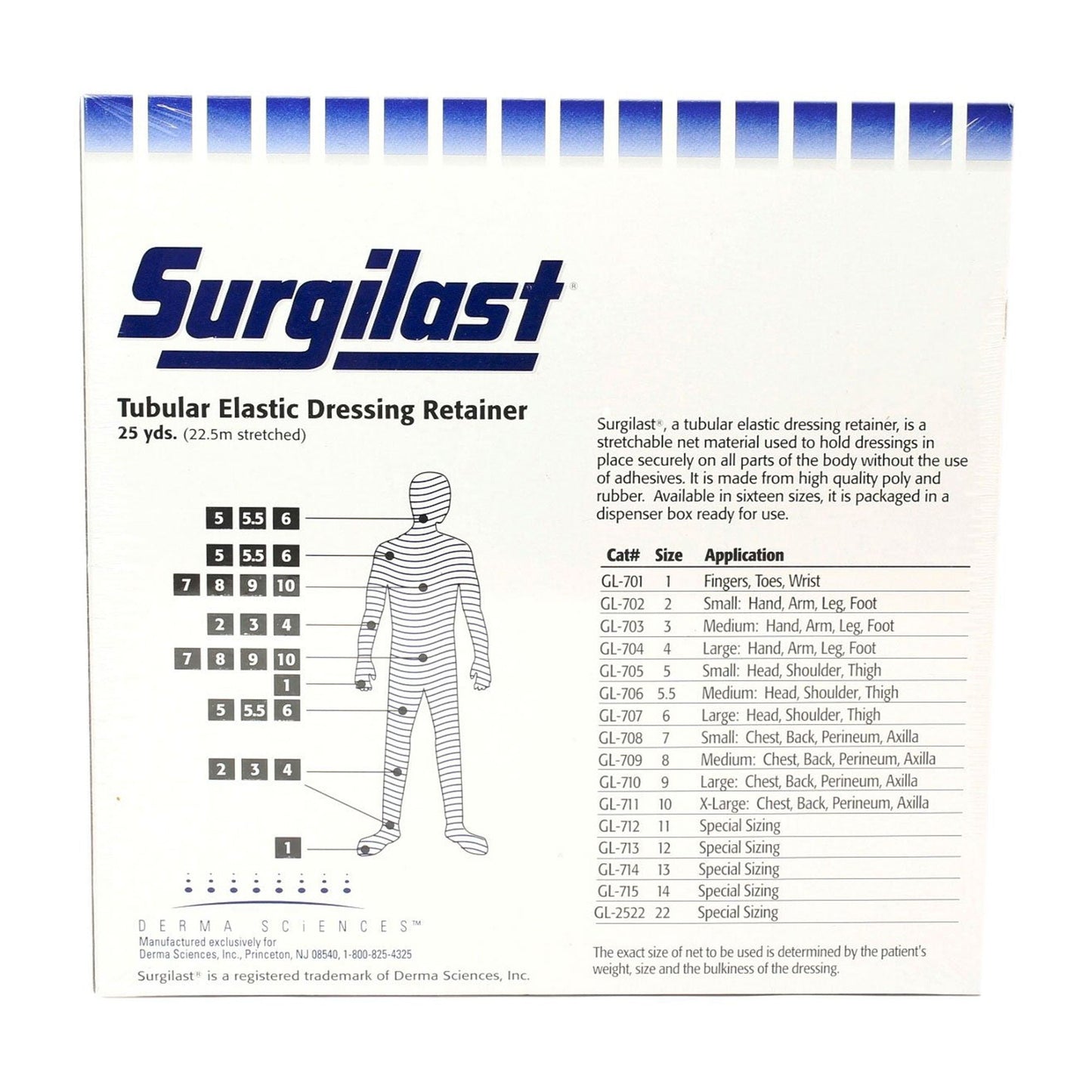 Surgilast® Elastic Net Retainer Dressing, Size 5.5