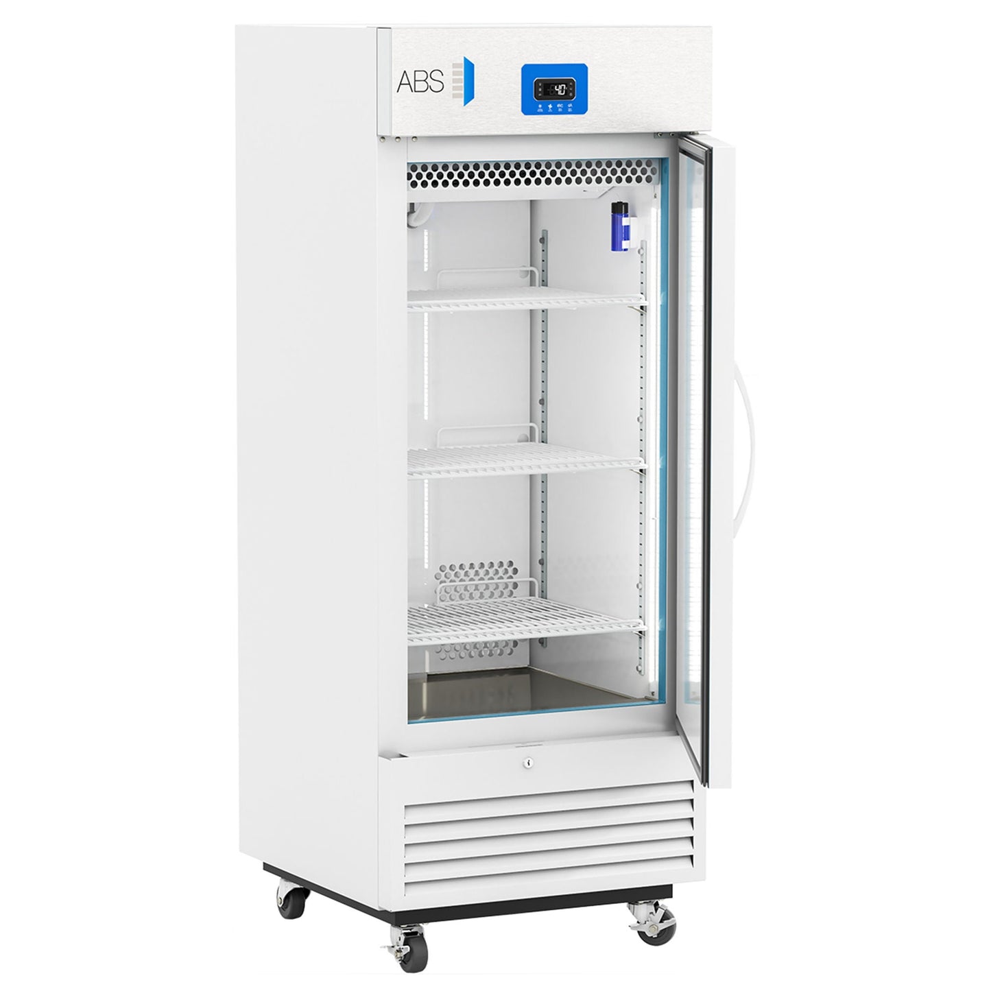 ABS Upright Refrigerator Laboratory Use 12 cu.ft. 1 Solid Swing Door Cycle Defrost