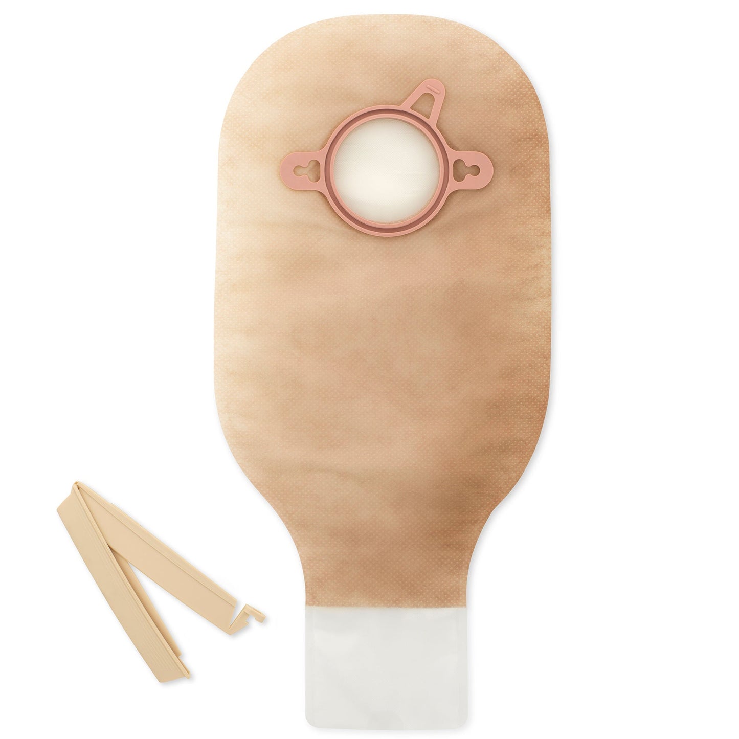 New Image™ 2-Piece Ultra-Clear Ostomy Pouch, Pre-cut to Fit , Green Match