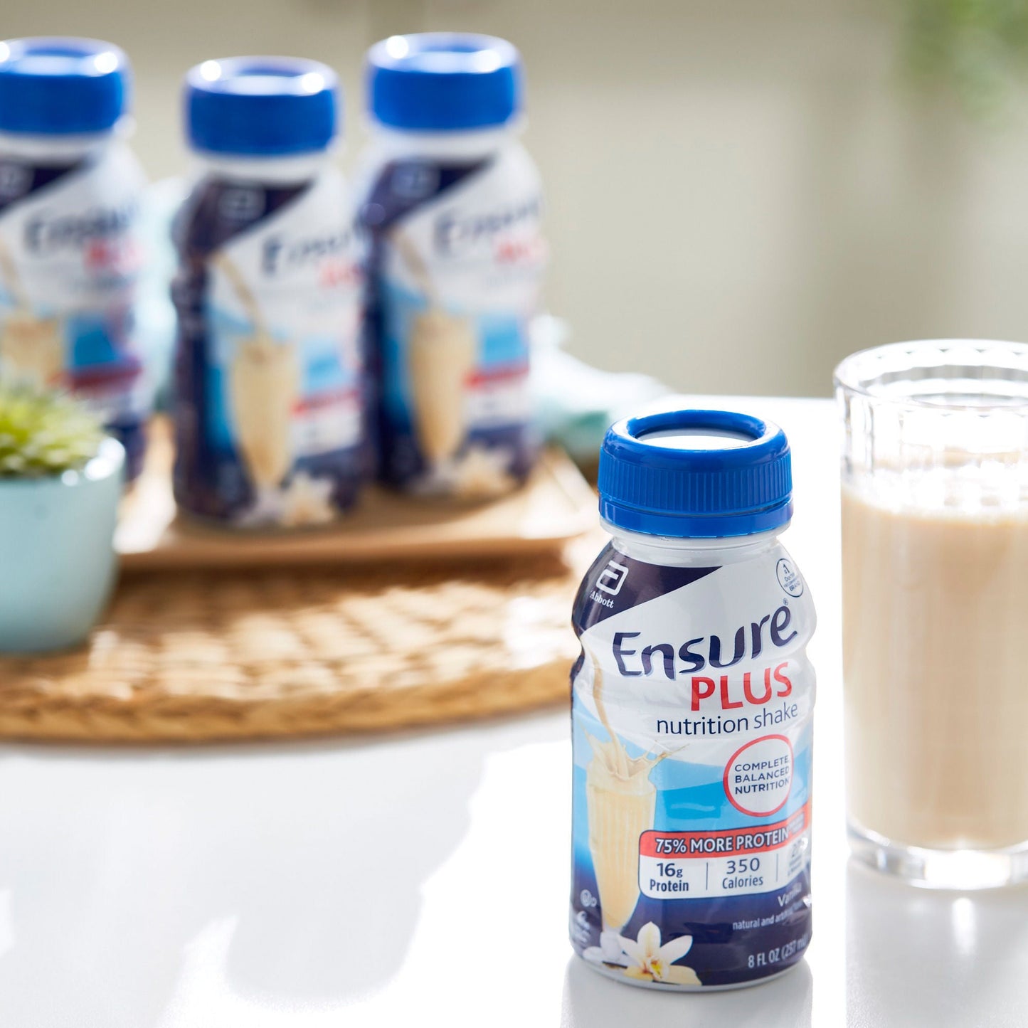 Ensure® Plus Nutrition Shake, Vanilla, bottle