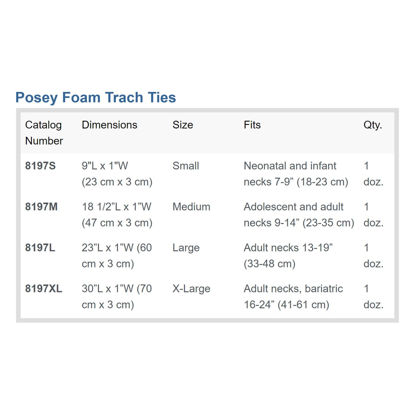 Posey® Tracheostomy Tie, Medium
