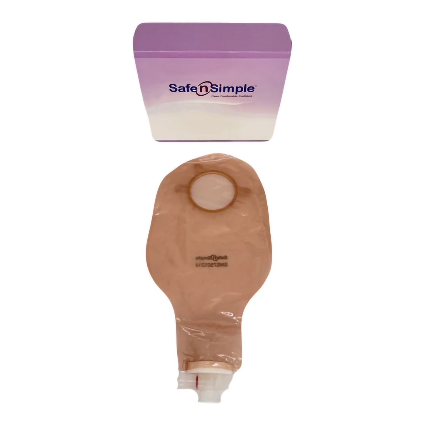 Safe n Simple Urostomy Pouch Two-Piece System 9 Inch Length Without Barrier Drainable