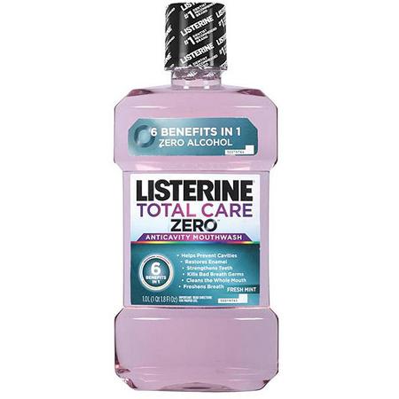 Listerine Total Care Zero Mouthwash Fresh Mint Flavor