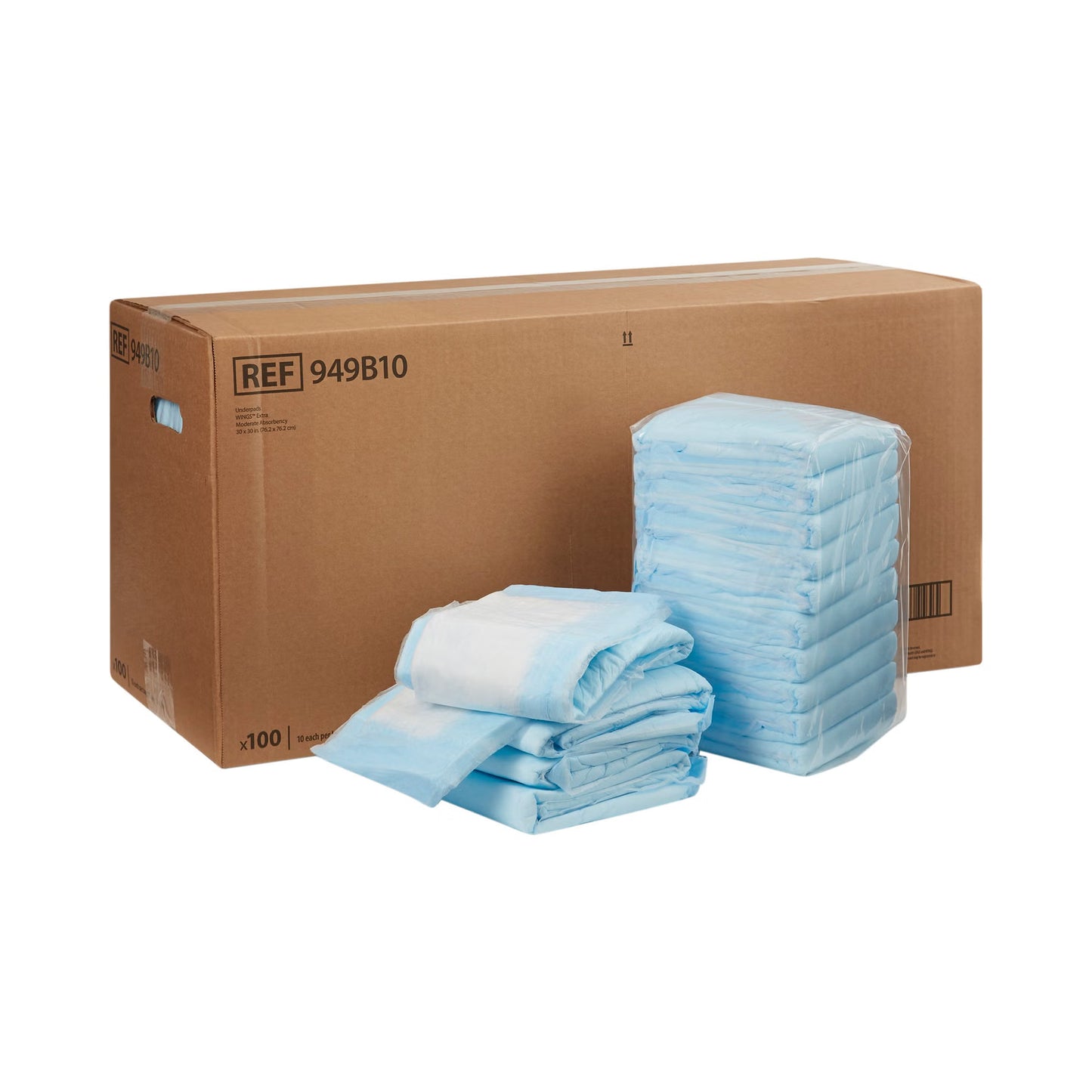 Simplicity Extra Underpad, Disposable, Moderate Absorbency, Blue