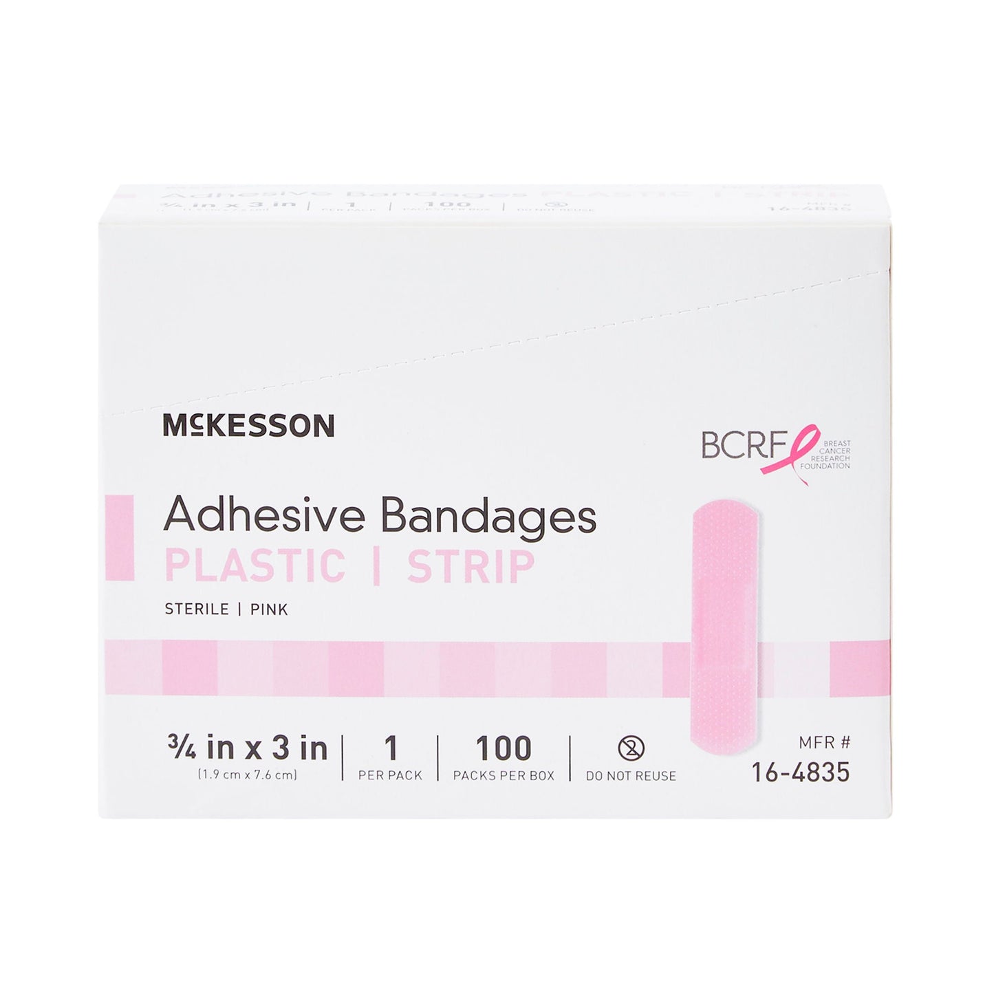 McKesson Pink Adhesive Strip