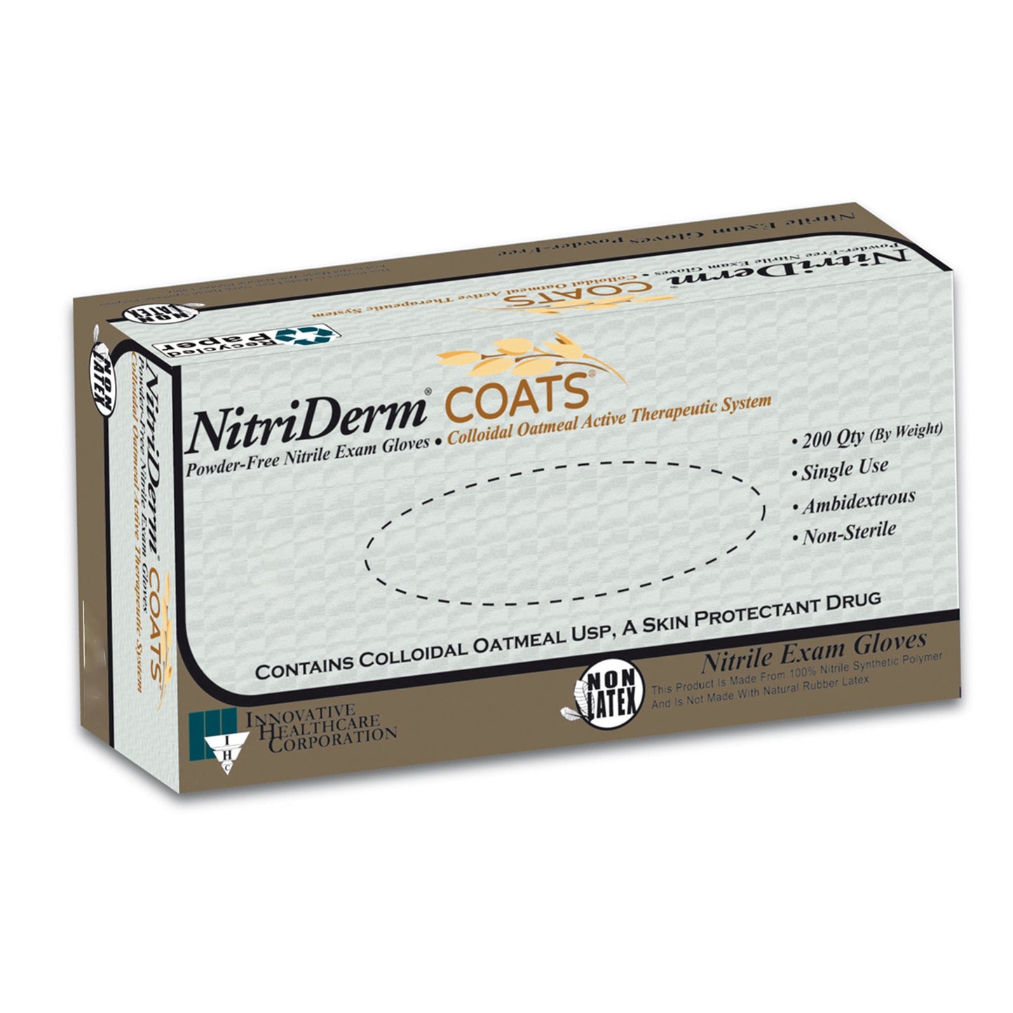 NitriDerm® COATS® Nitrile Exam Gloves, White - view 8