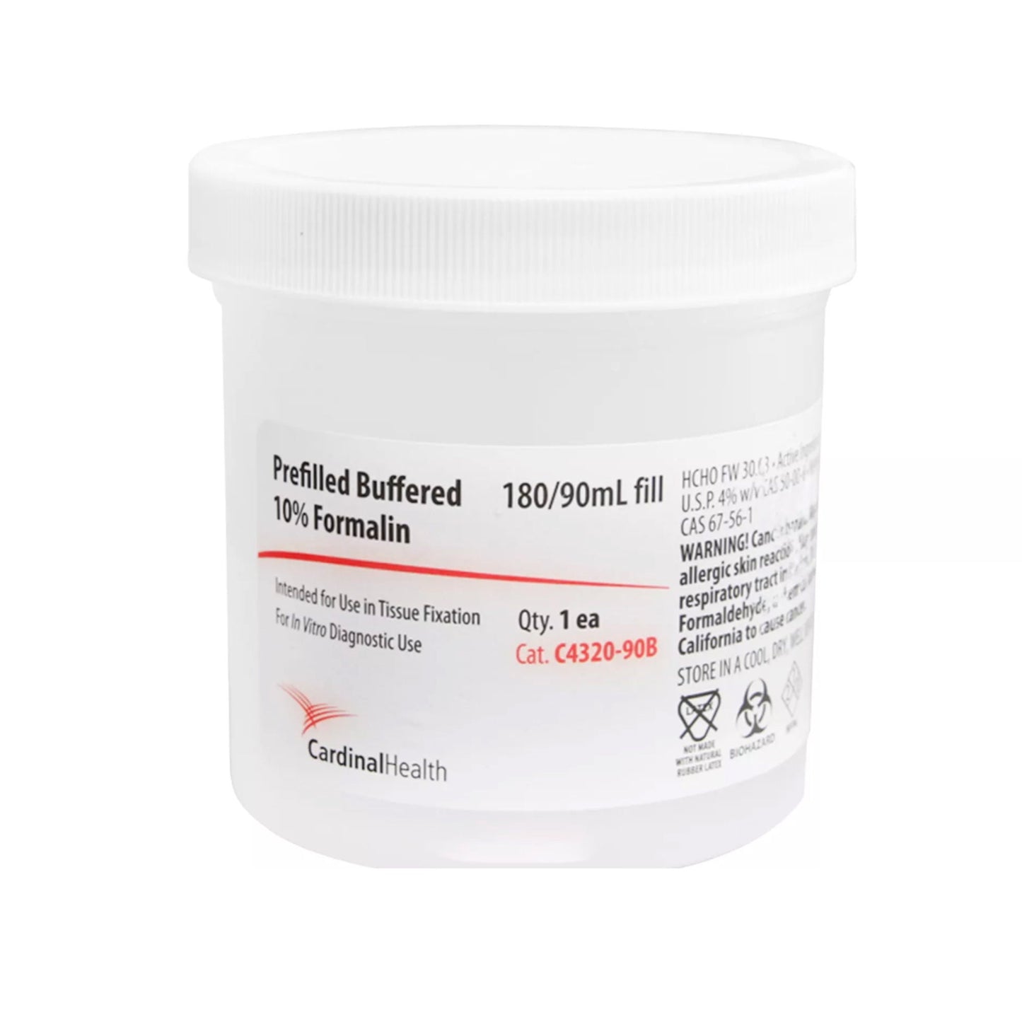 SP® Prefilled Formalin Container, Fill in 180 mL