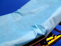 SureFit Stretcher Sheet Fitted 30 W X Inch Light Blue Nonwoven Polypropylene Disposable