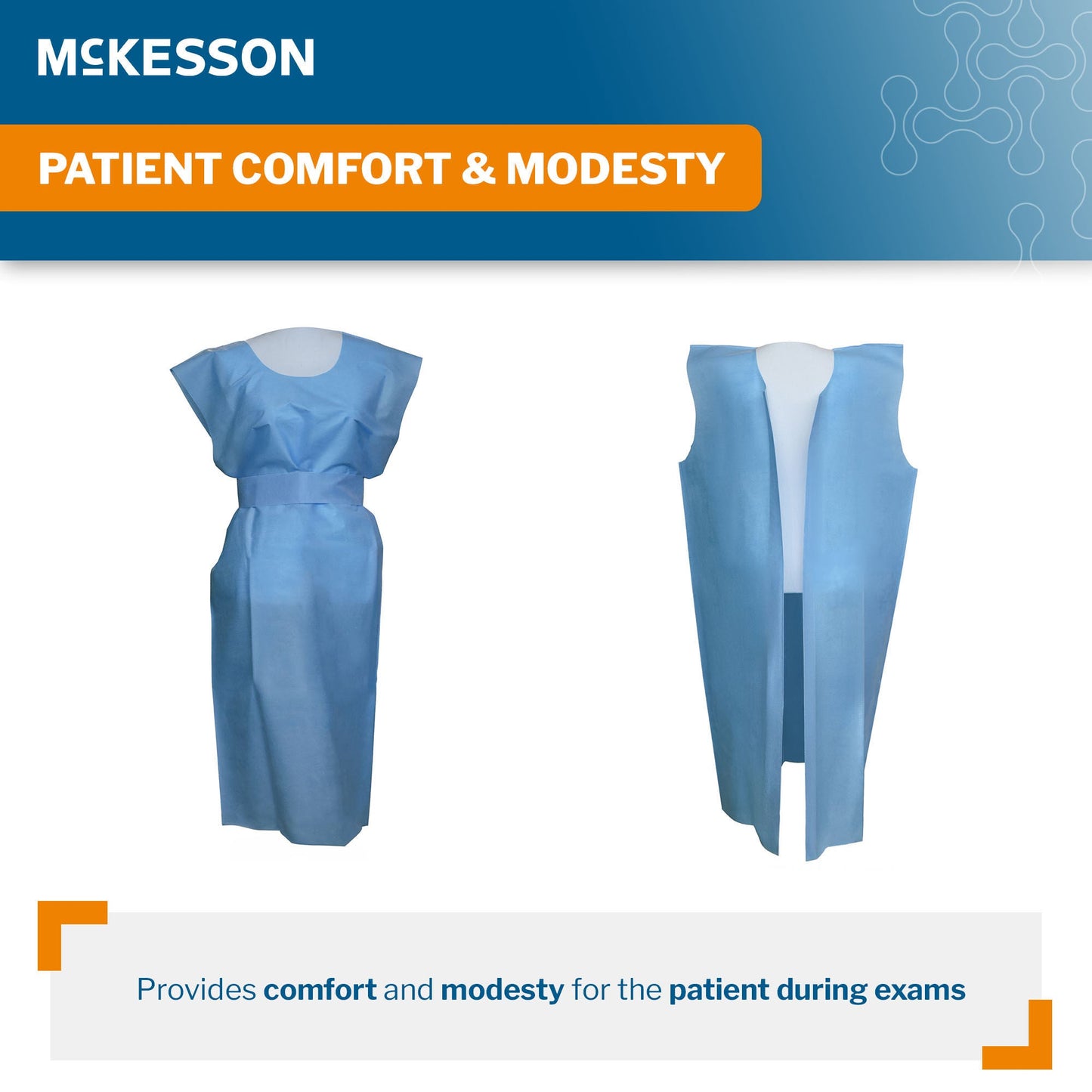 McKesson SMS Fluid Resistant Exam Gown