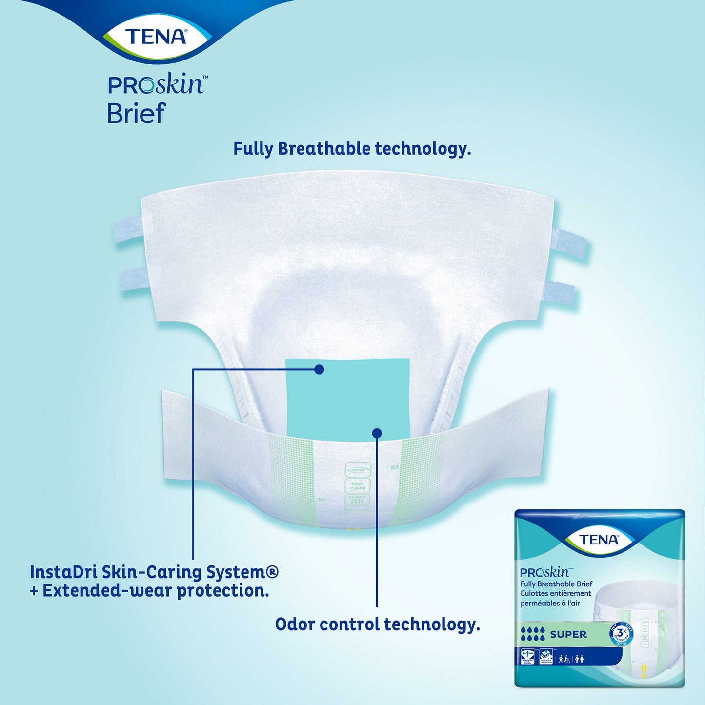 Tena® ProSkin™ Briefs, Super Absorbency