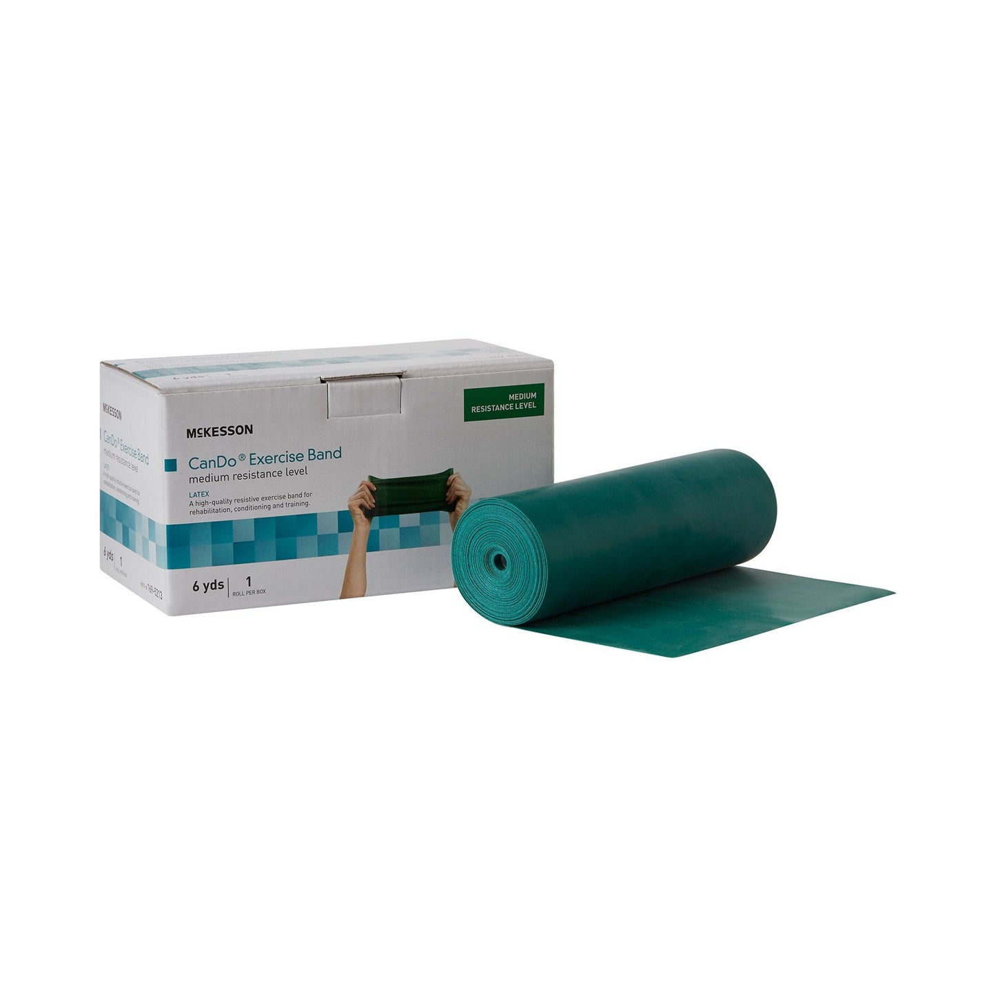 McKesson Exercise Resistance Band, Green, Medium Resistance