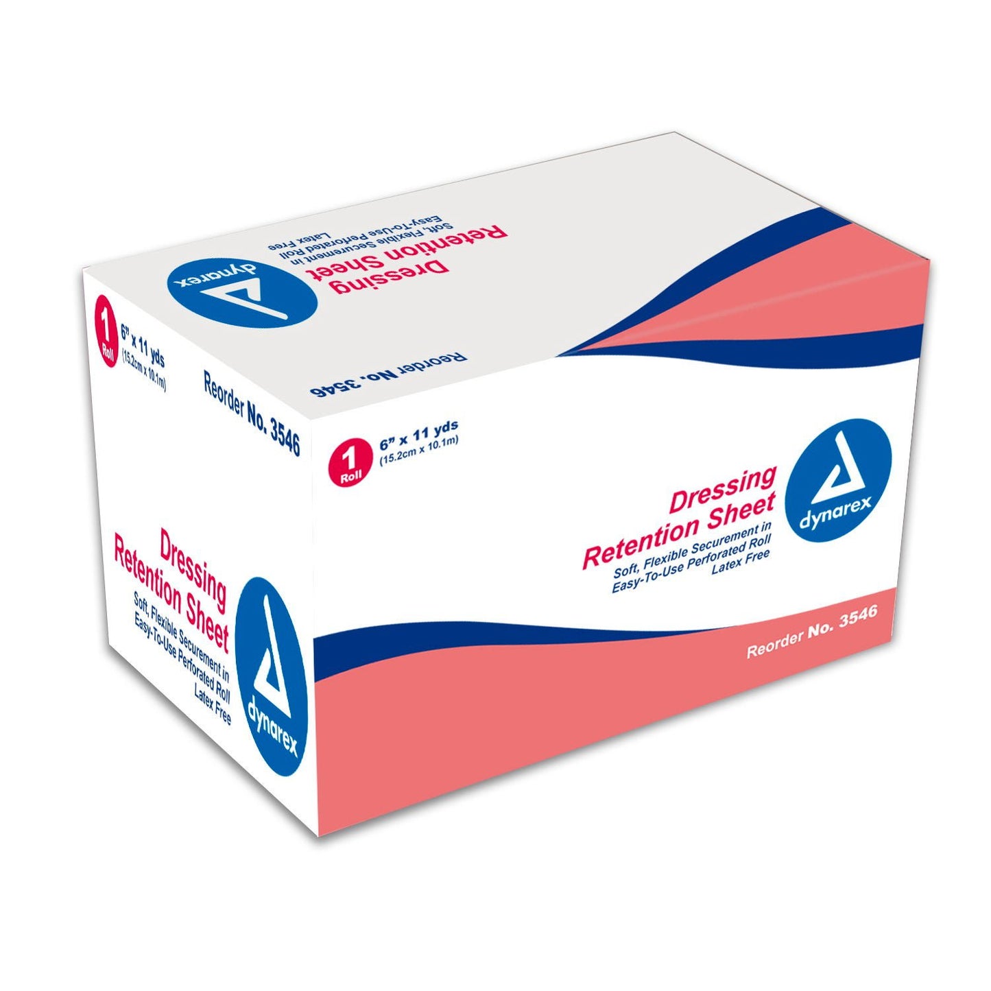 dynarex® Dressing Retention Sheet, Perforated Roll, White