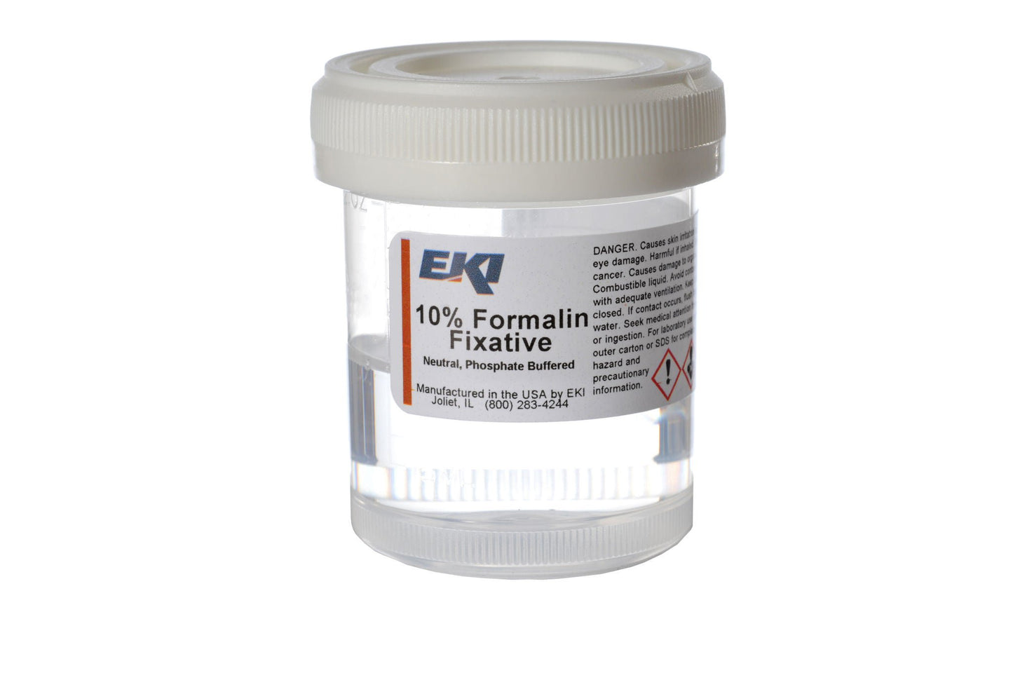 EKI Prefilled Formalin Container, Fill in 60 mL