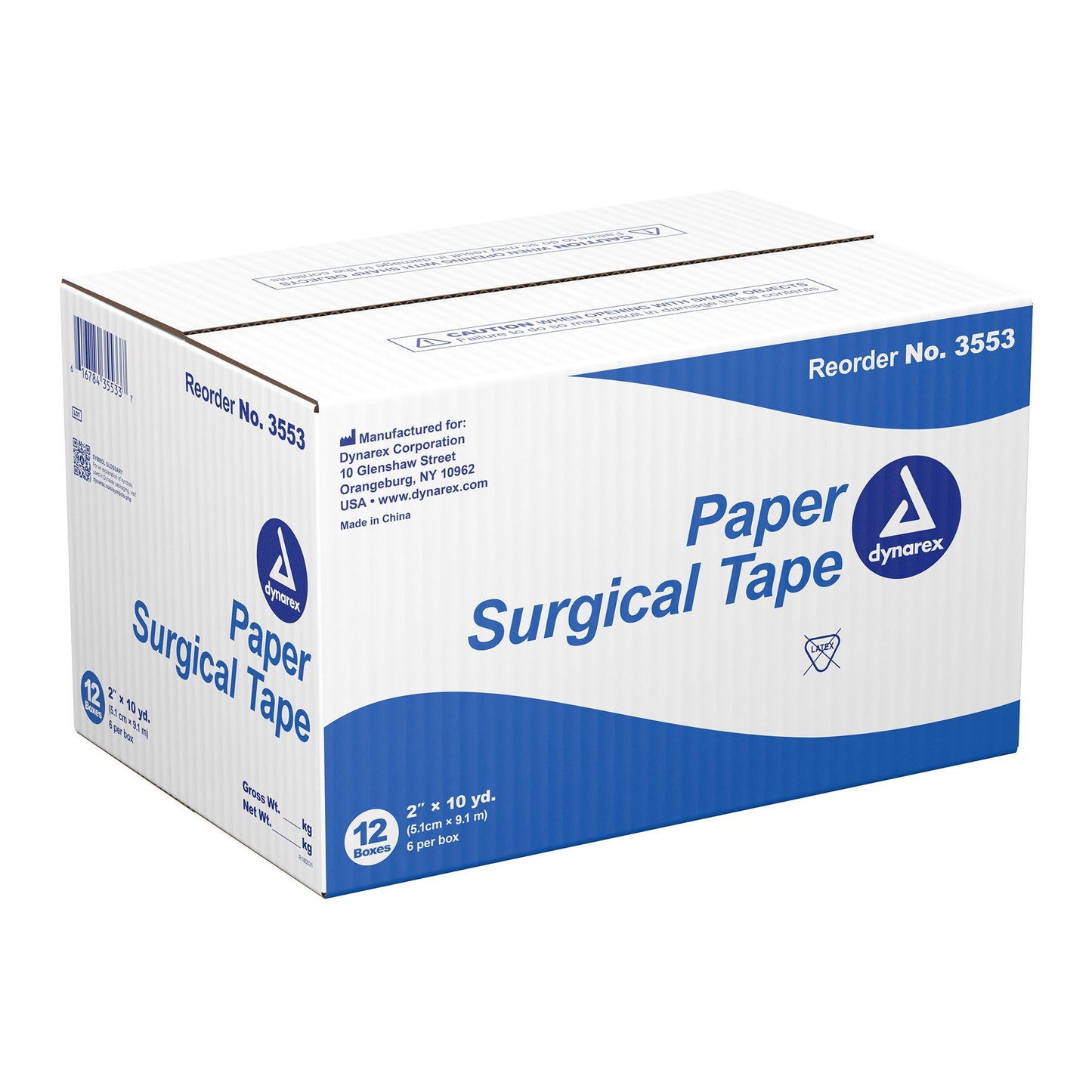 dynarex® Paper Medical Tape, White