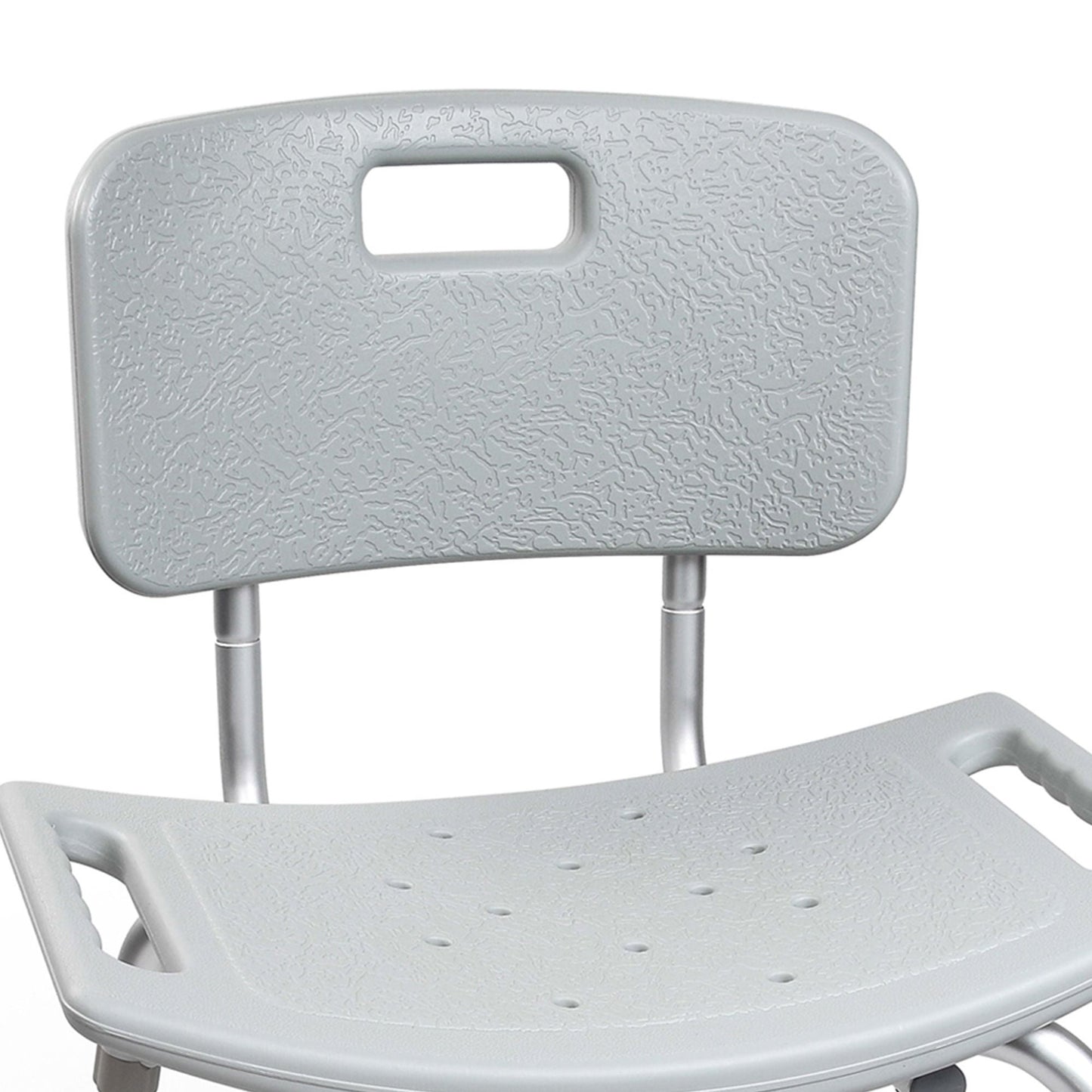 McKesson Removable Back Aluminum Bath Bench, 15.5 – 19.5 Inch, Gray