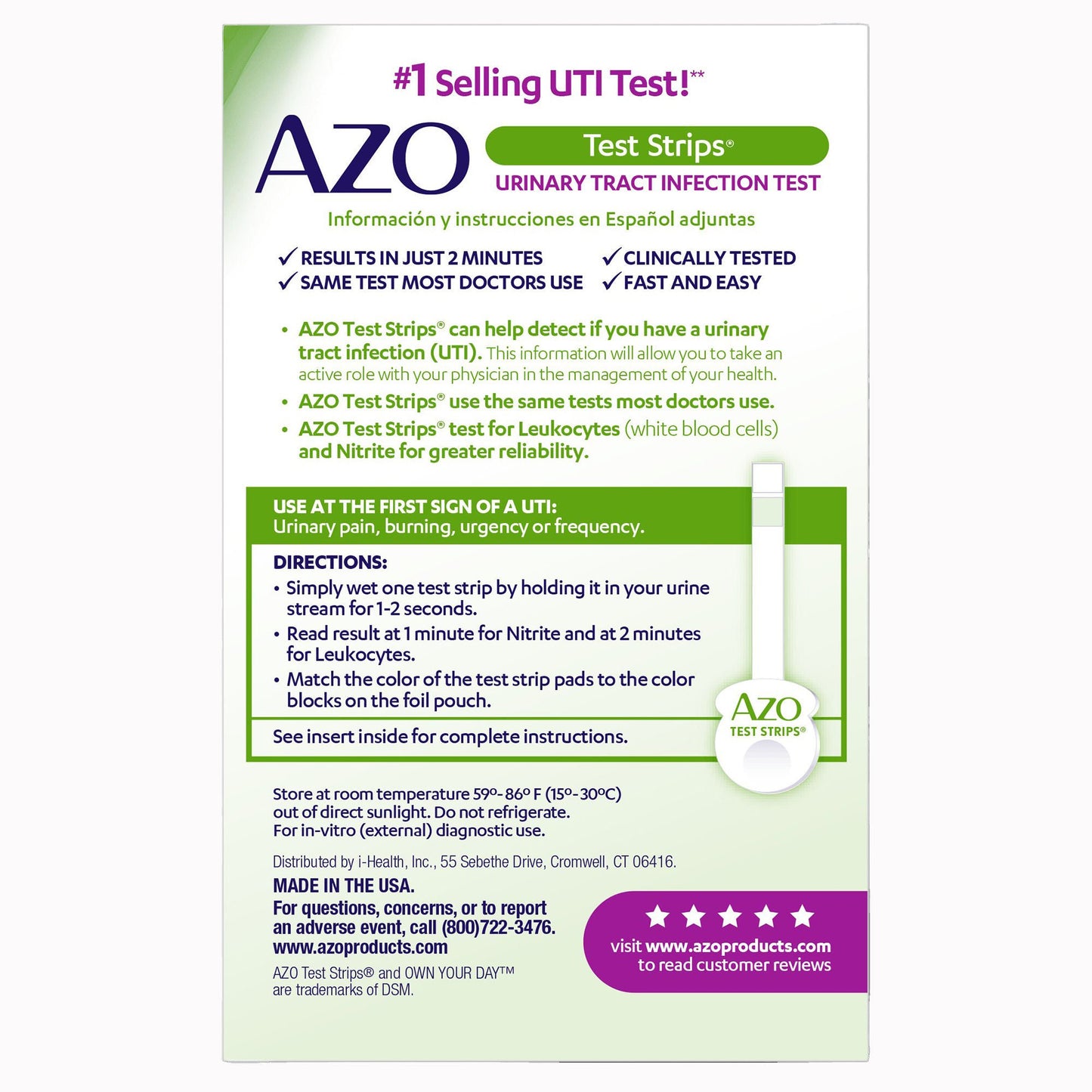 AZO® Urinary Tract Infection Test Strips