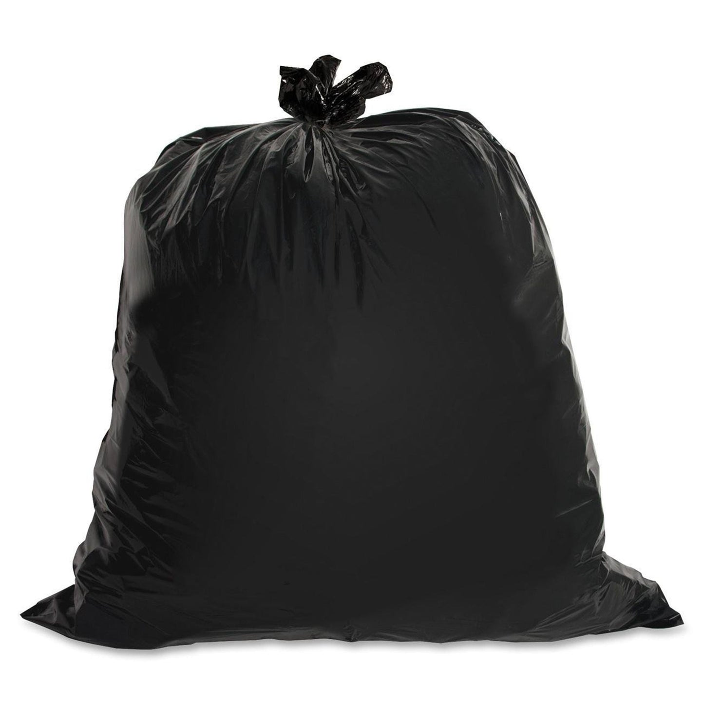 Inteplast Trash Bag 0.65 mil Black Star Seal Bottom Coreless Roll
