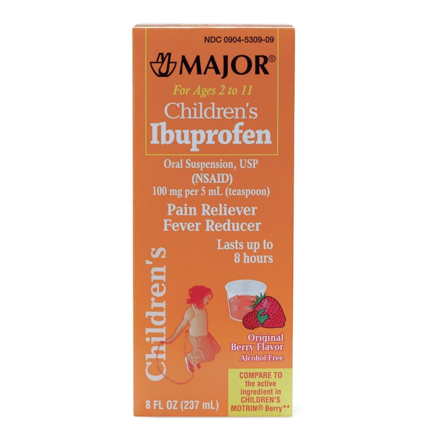 Major Children's Pain Relief 100 mg / Strength Ibuprofen Oral Suspension 8 oz.