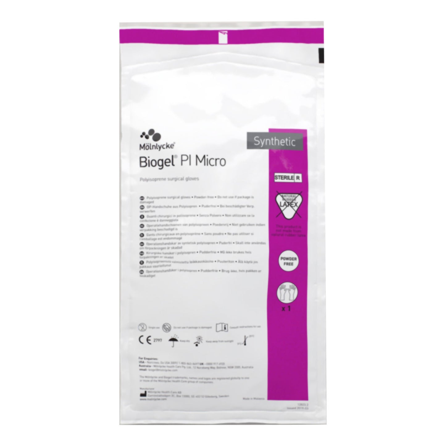 Sterile Biogel® PI Micro Polyisoprene Surgical Gloves, Straw