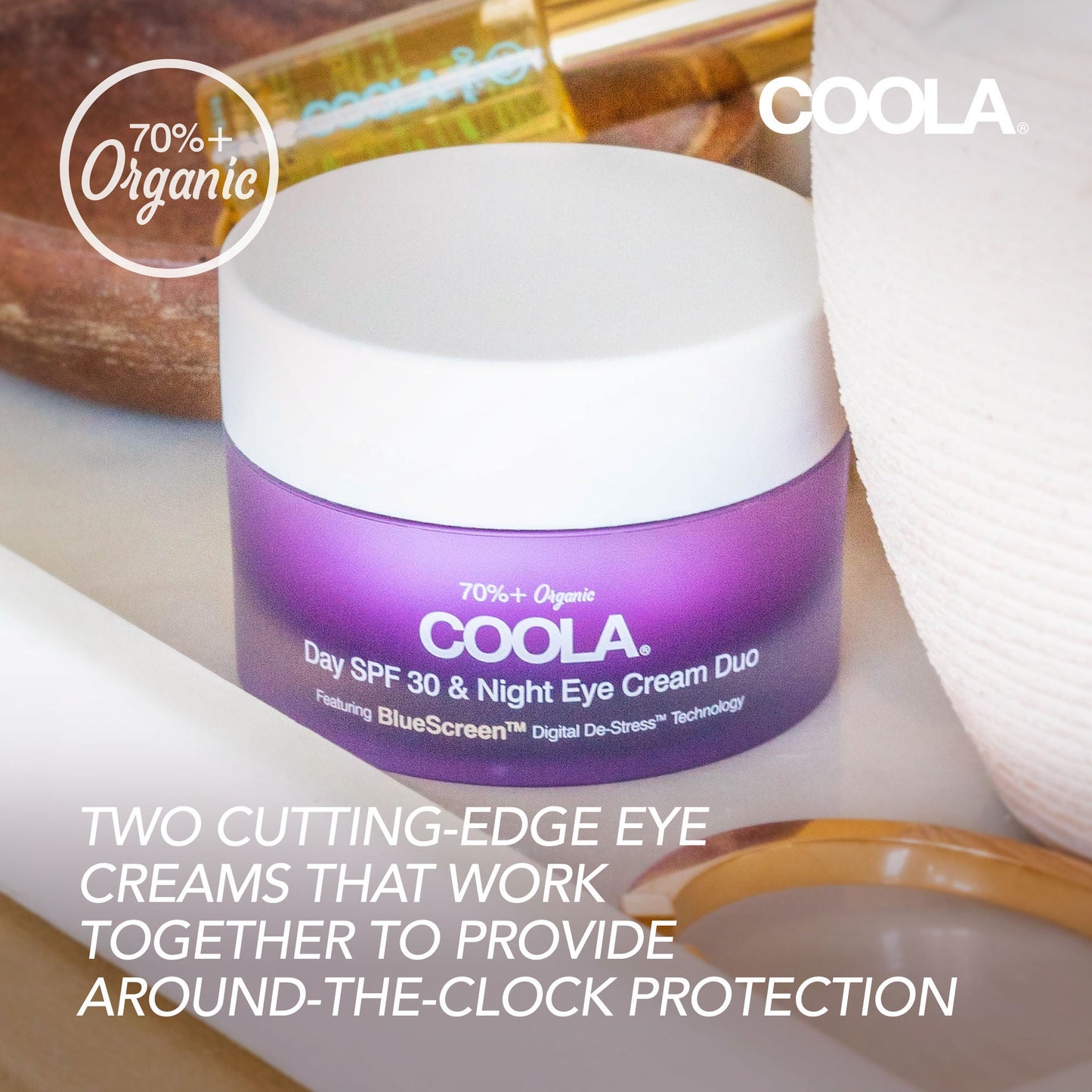 Coola® Day SPF 30 & Night Organic Eye Cream Duo