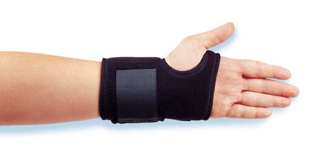 Gel Wrist Wrap Wrist Brace Mineral Oil / Neoprene / OK Cloth Left Hand Black