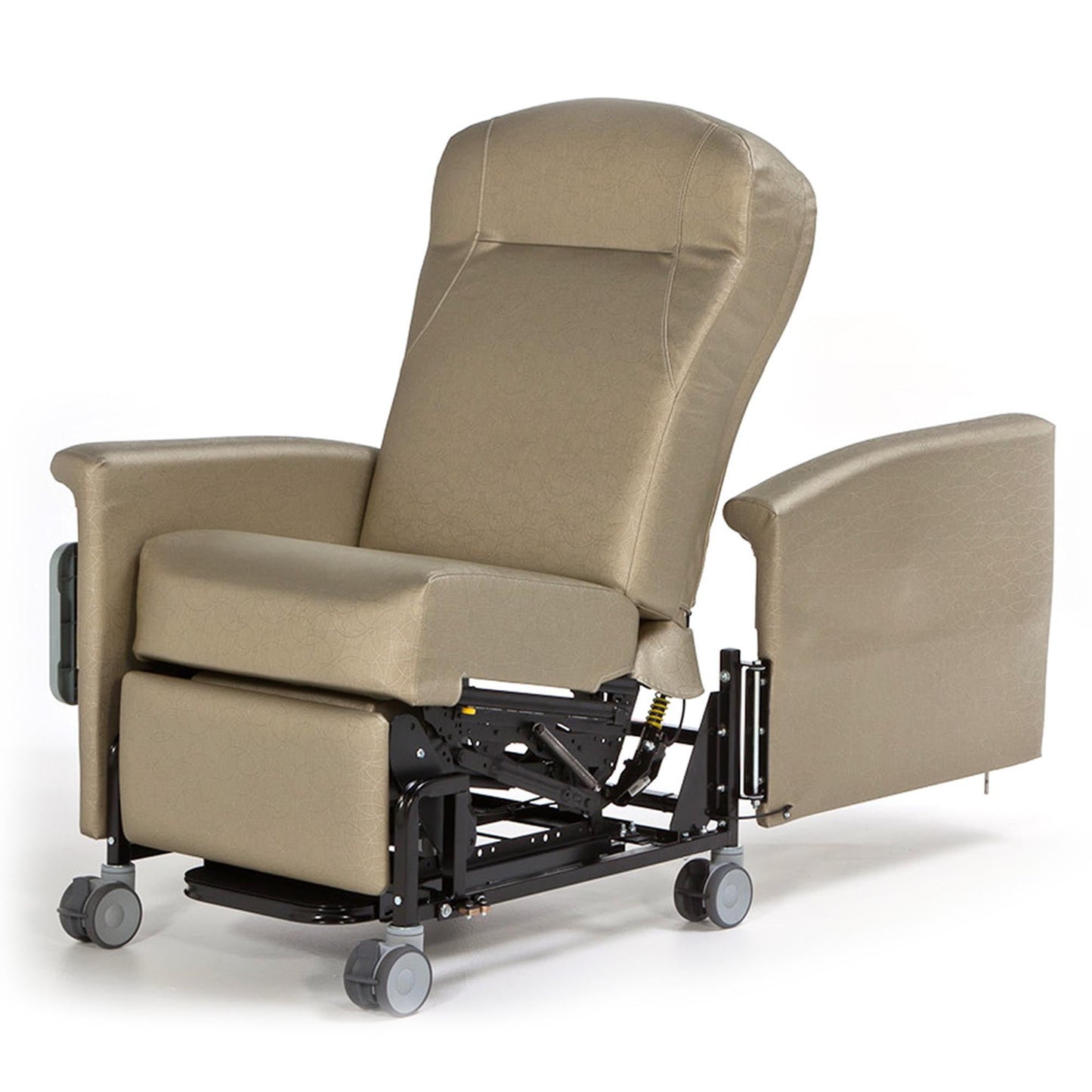 Ascent II Power Recliner Natural Vinyl 4 Inch Casters 300 lbs. Weight Capacity