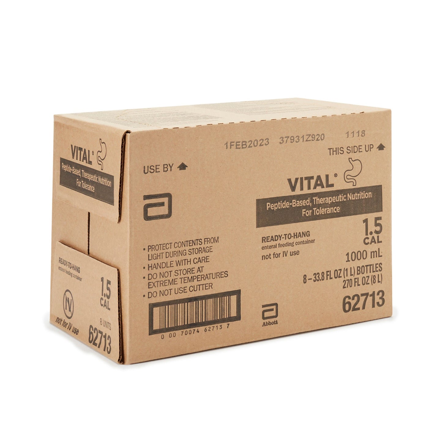 Vital® 1.5 Cal Vanilla Peptide-Based Nutrition for Ages 14+, container