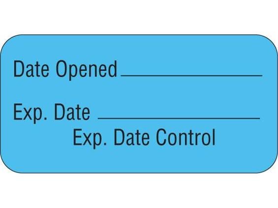 Shamrock Scientific "Date Opened" Advisory Label