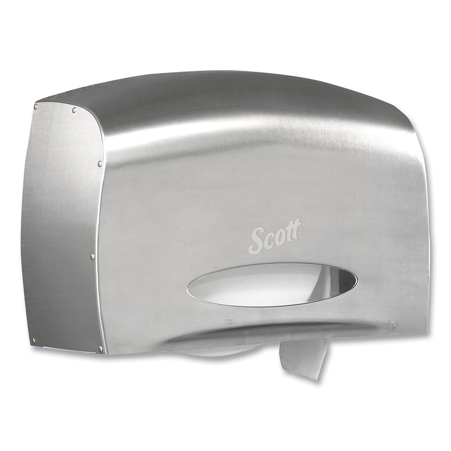 Kimberly-Clark Professional Pro™ Jumbo Roll Coreless Toilet Paper Dispenser, Horizontal, Single Roll, Stainless Steel (0