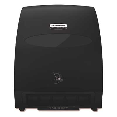 Kimberly-Clark Professional Electronic Hard Roll Towel Dispenser, Wall Mount, Plastic, Smoke (48857)