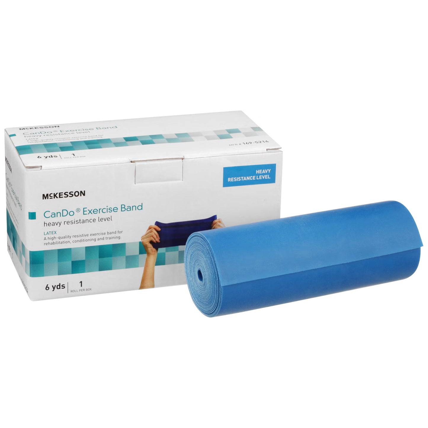 McKesson Exercise Resistance Band, Blue, Heavy Resistance