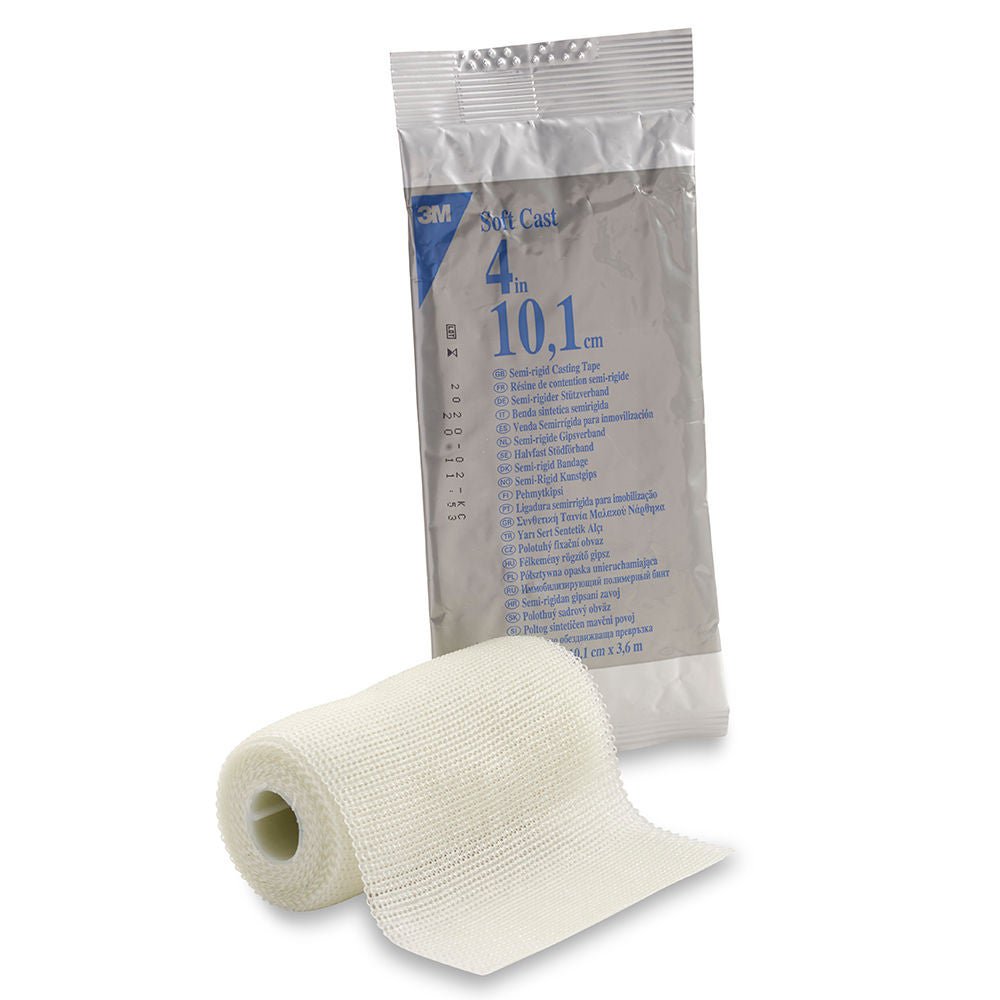 3M Scotchcast Soft Cast Cast Tape Semi-Rigid Fiberglass White